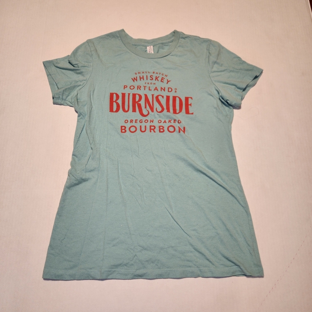 Portland Burnside Whiskey Light Blue Graphic T-shirt Extra Large XL EUC